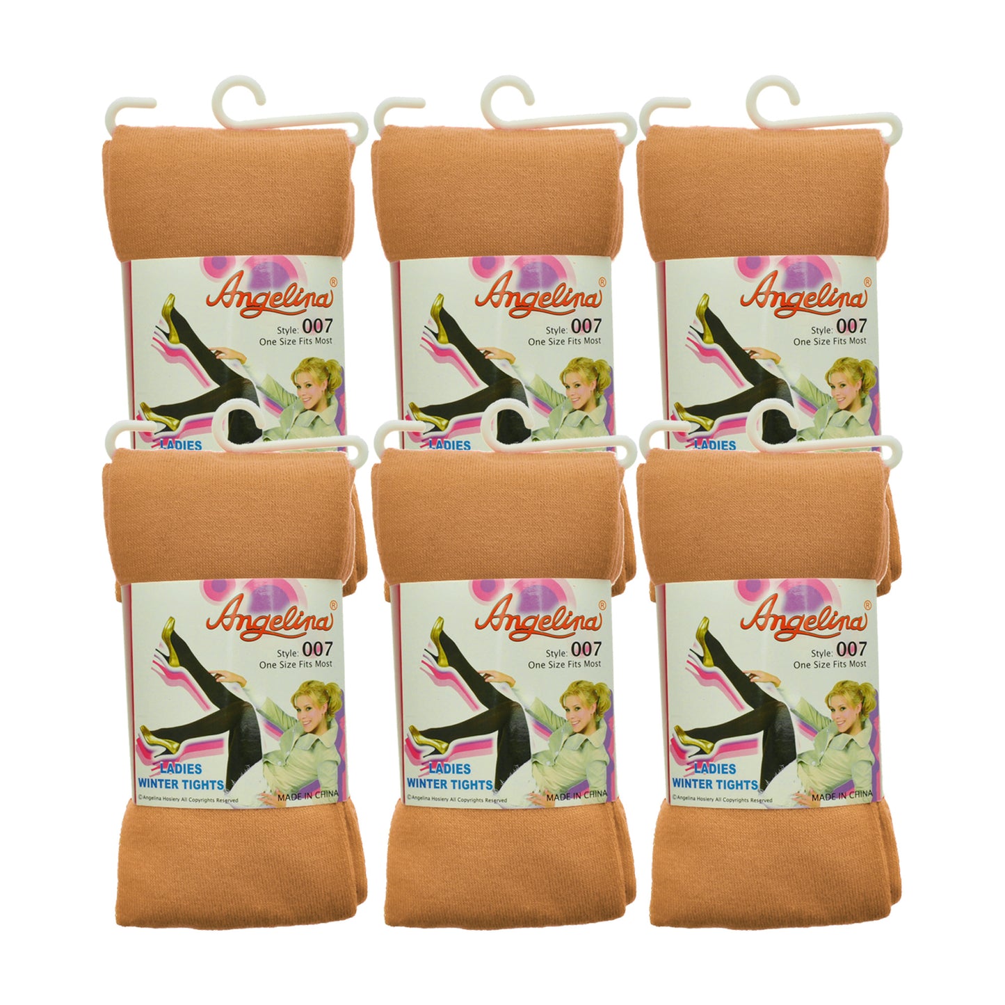 Angelina Winter Warmth Footed Tights (3 Dozen), #007