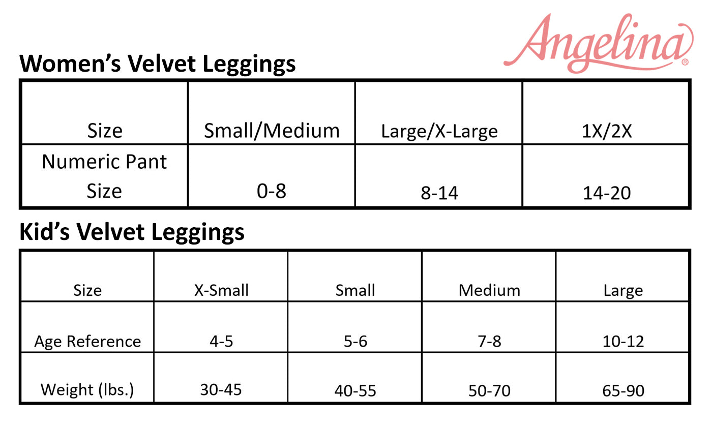 Angelina Kid's Velvet Patterned Leggings (3-Pack), #0040A