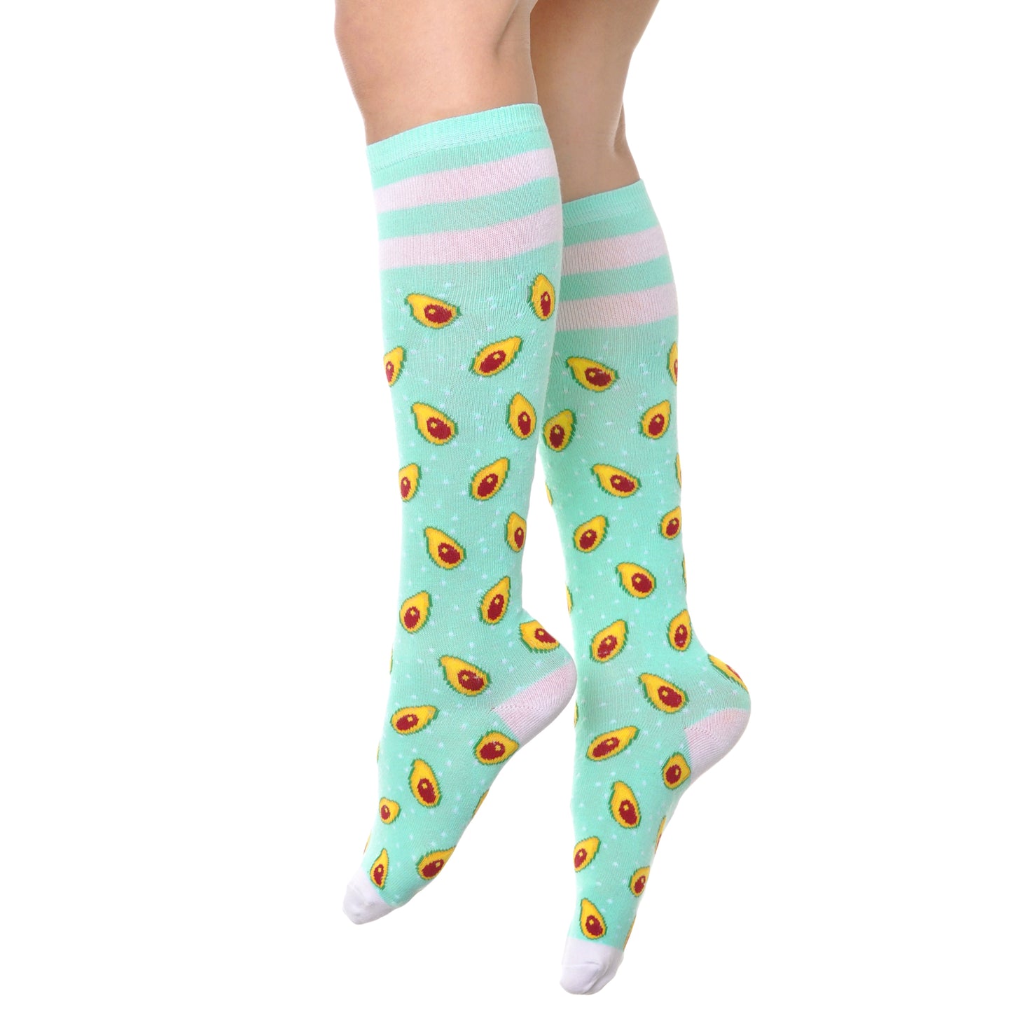 Angelina Novelty Foodie Knee-High Socks (6-Pairs), #2557