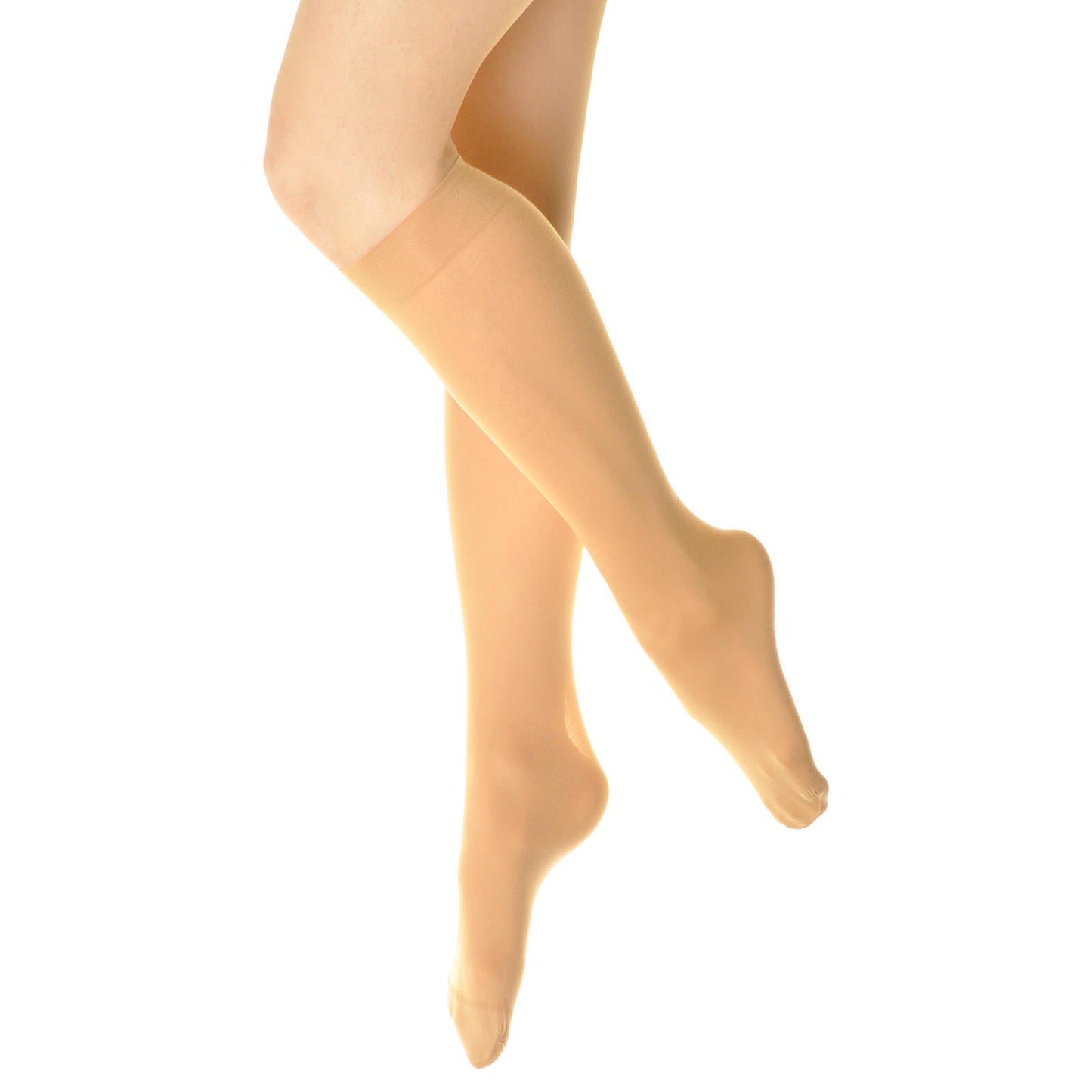 Angelina Sheer Support Nylon Spandex Knee-High Stockings (6-Pairs), #KH8001