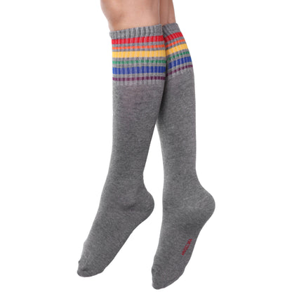 Angelina Rainbow Knee High Socks (6-Pairs), #2570