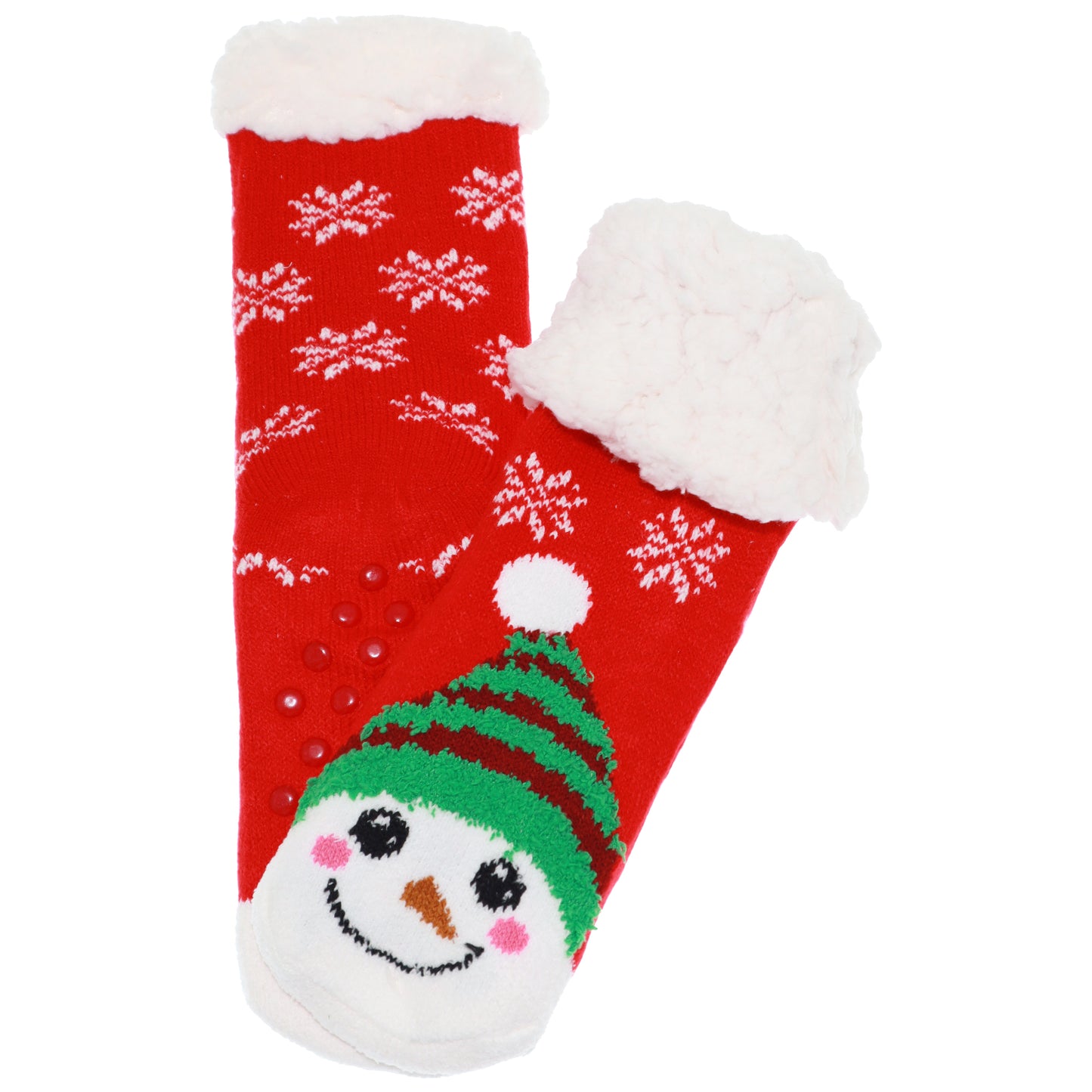 Angelina Kids Winter-Weight Sherpa-Lined Knitted Thermal Crew Socks (3-Pairs)