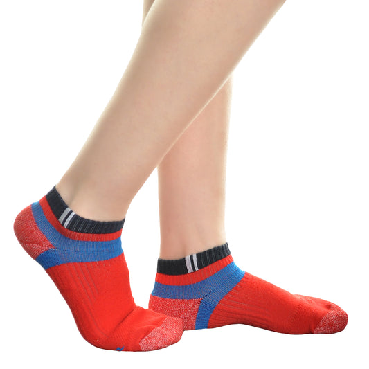 Angelina Unisex Low-Cut Cotton Sports Socks with Cushioned Sole (3 Dozen), #1306