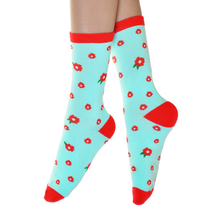 Angelina Novelty Foodie Crew Socks (6-Pairs), #2554