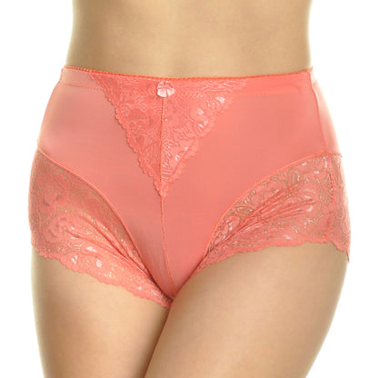 Angelina High Waist Light Control Briefs with Lace Accent Detail (6-Pack), #G913