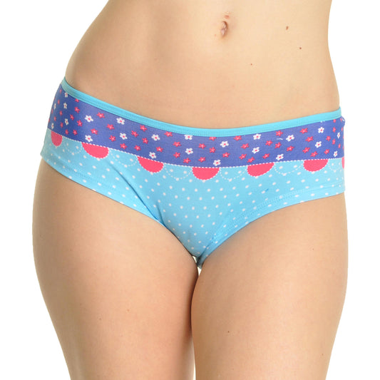 Angelina Cutie Polka Dot with Floral Trim Hiphuger (12-Pack), #G3196