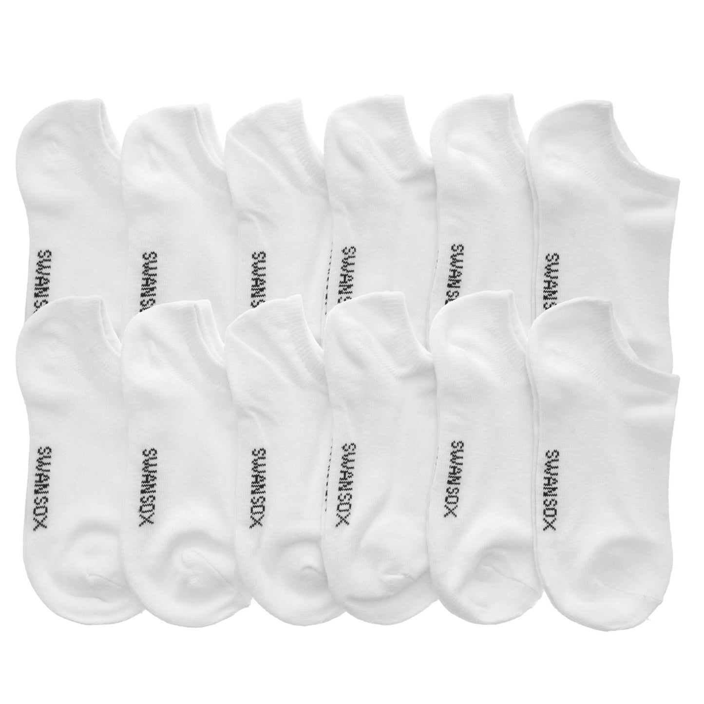 Swan Unisex No-Show Sport Sock (12-Pairs), #3305