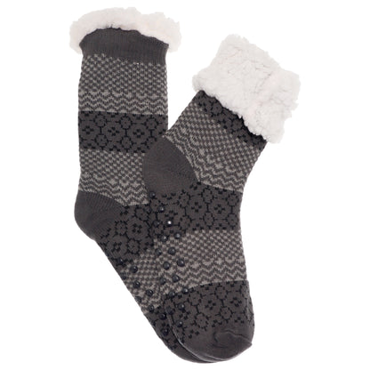 Swan Men's Winter-Weight Sherpa-Lined Knitted Thermal Crew Socks (3-Pairs), #WF2911