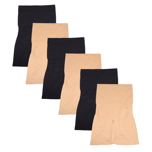Angelina Seamless High Waist Light Control Shaper Panties (6-Pack), #SE943