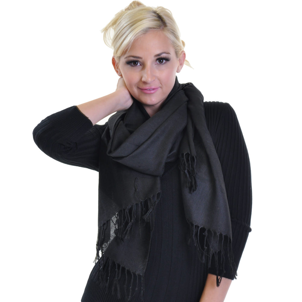 Angelina Pashmina Wild Rosa Light Weight Scarf (12-Pack)