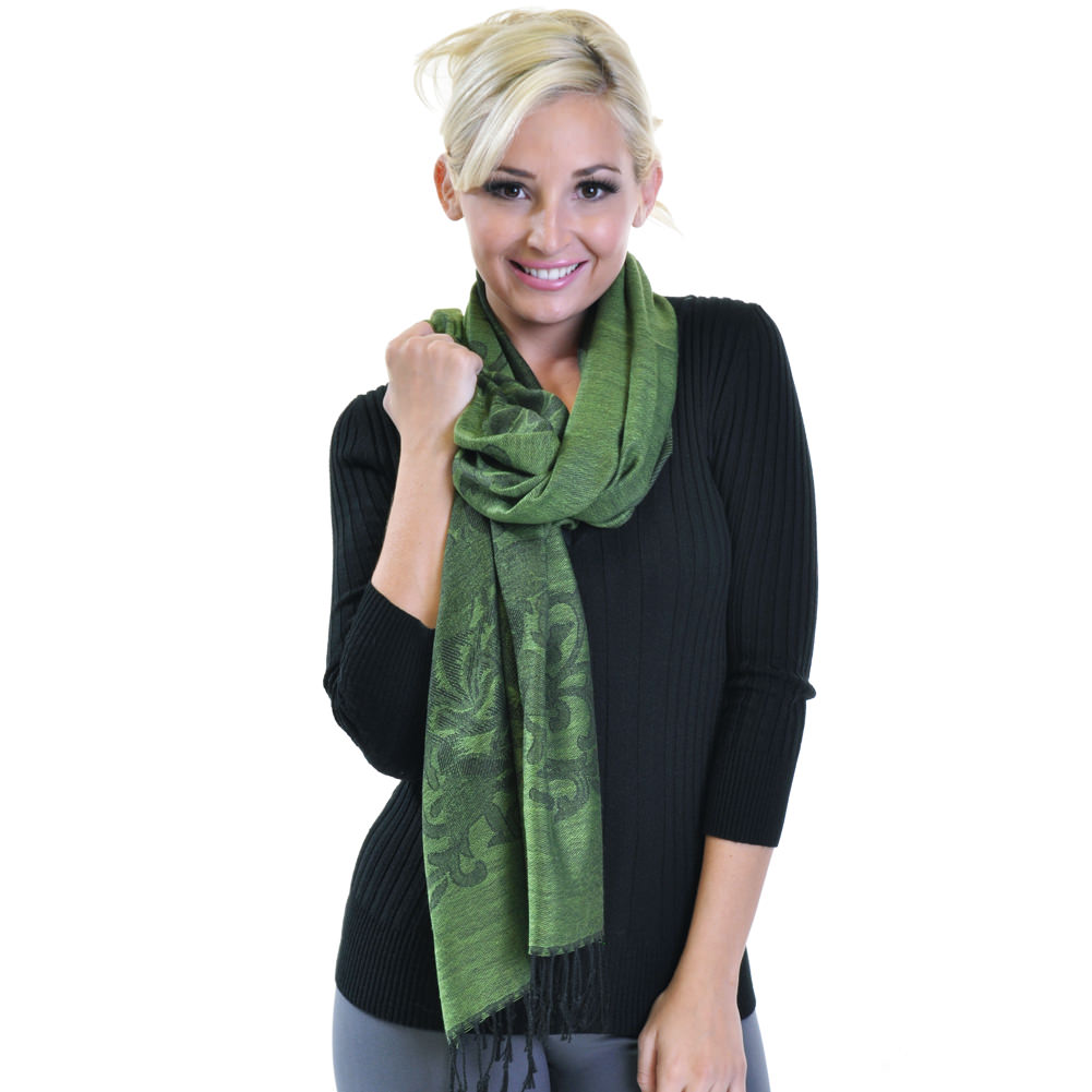 Angelina Pashmina Wild Rosa Light Weight Scarf (12-Pack)