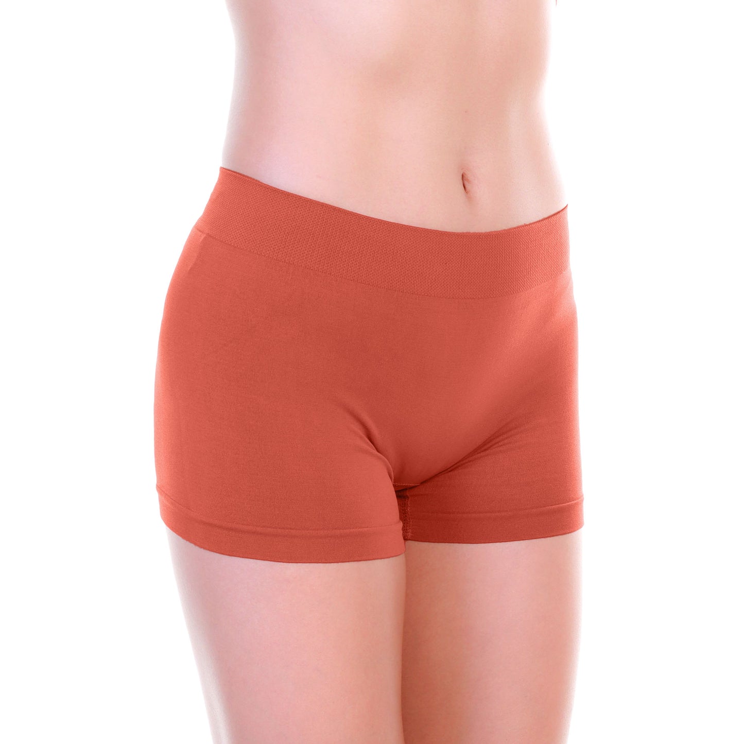 Angelina Seamless Microfiber Boyshort Panties (12-Pack), #SE973