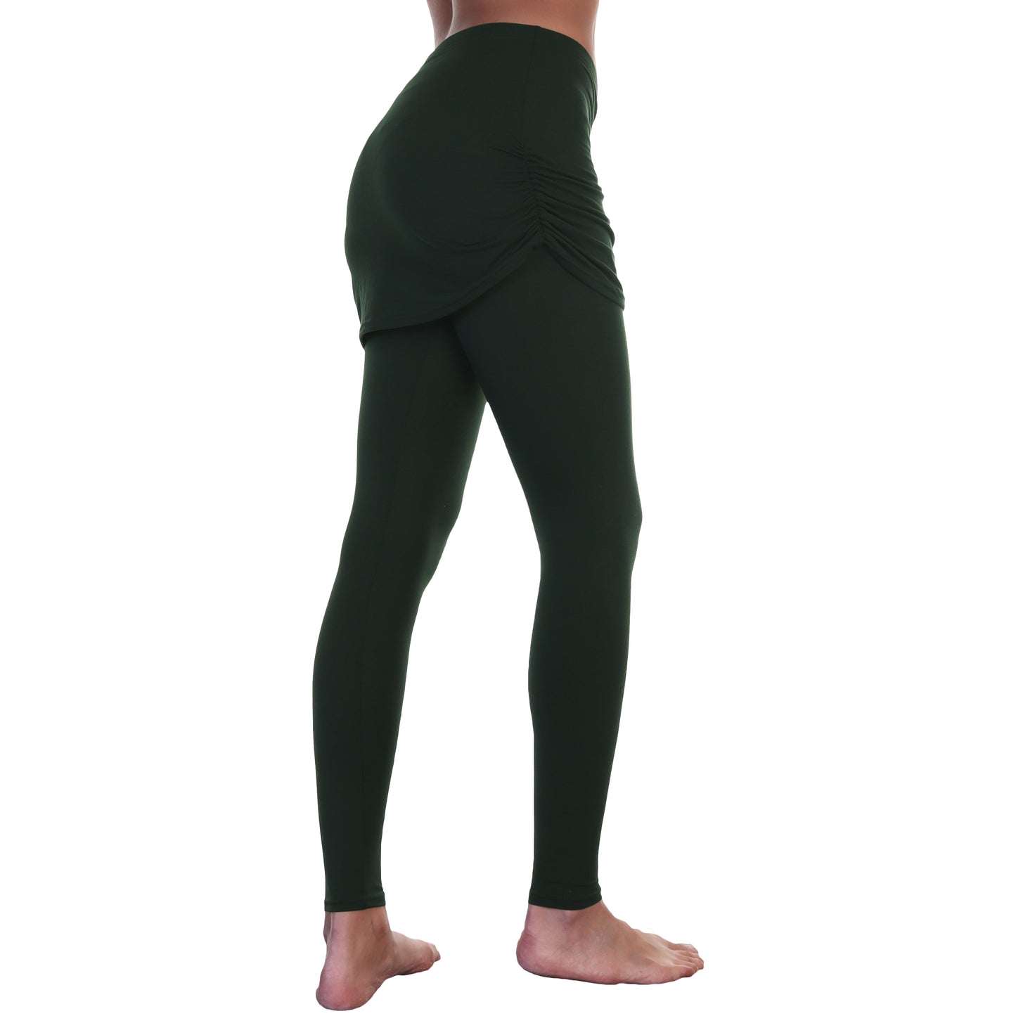 Angelina High Waist Leggings with Attached Mini Skirt (12 Pack), #041