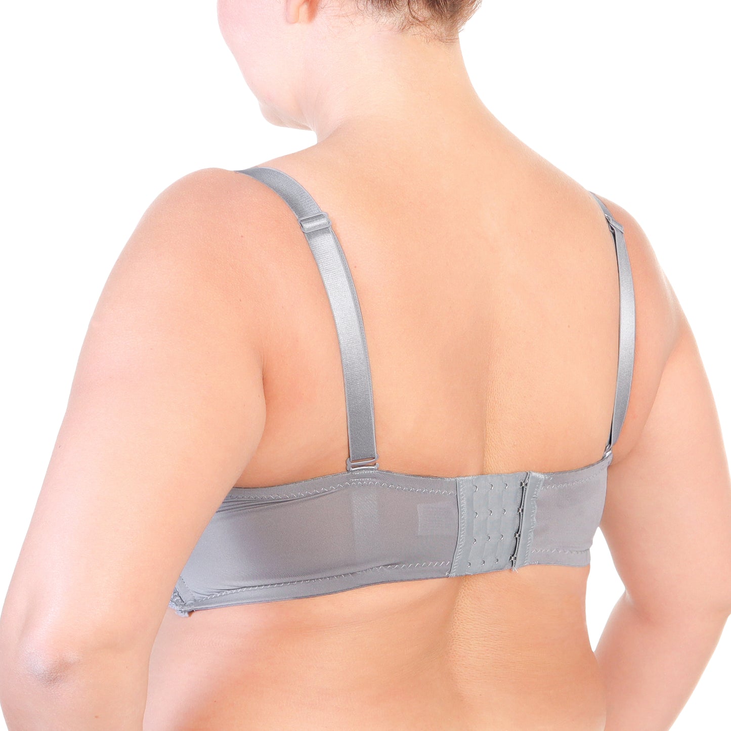 Angelina Wired, Padded Extended Size Strapless Bras with Lace Accent (6-Pack), #B208