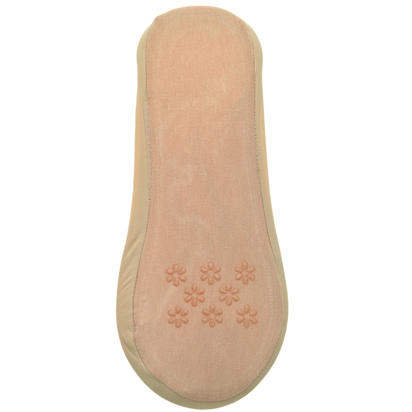 Angelina No-Show Lasercut Liner Sock with Silicone Non-Slip Edges (6-Pairs)