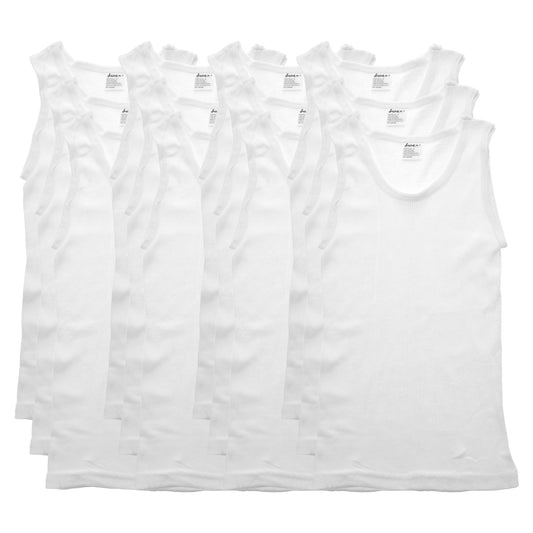 Swan Ribbed A-Shirt (12-Pack), #4201