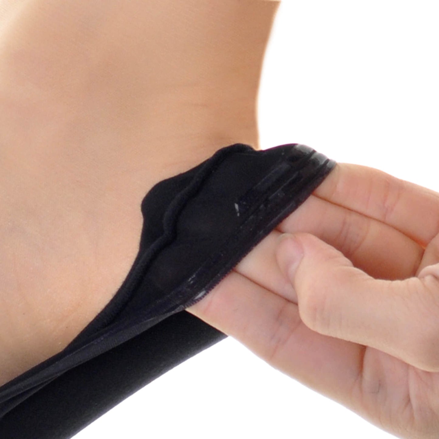 Angelina No-Show Lasercut Liner Sock with Silicone Non-Slip Edges (6-Pairs)