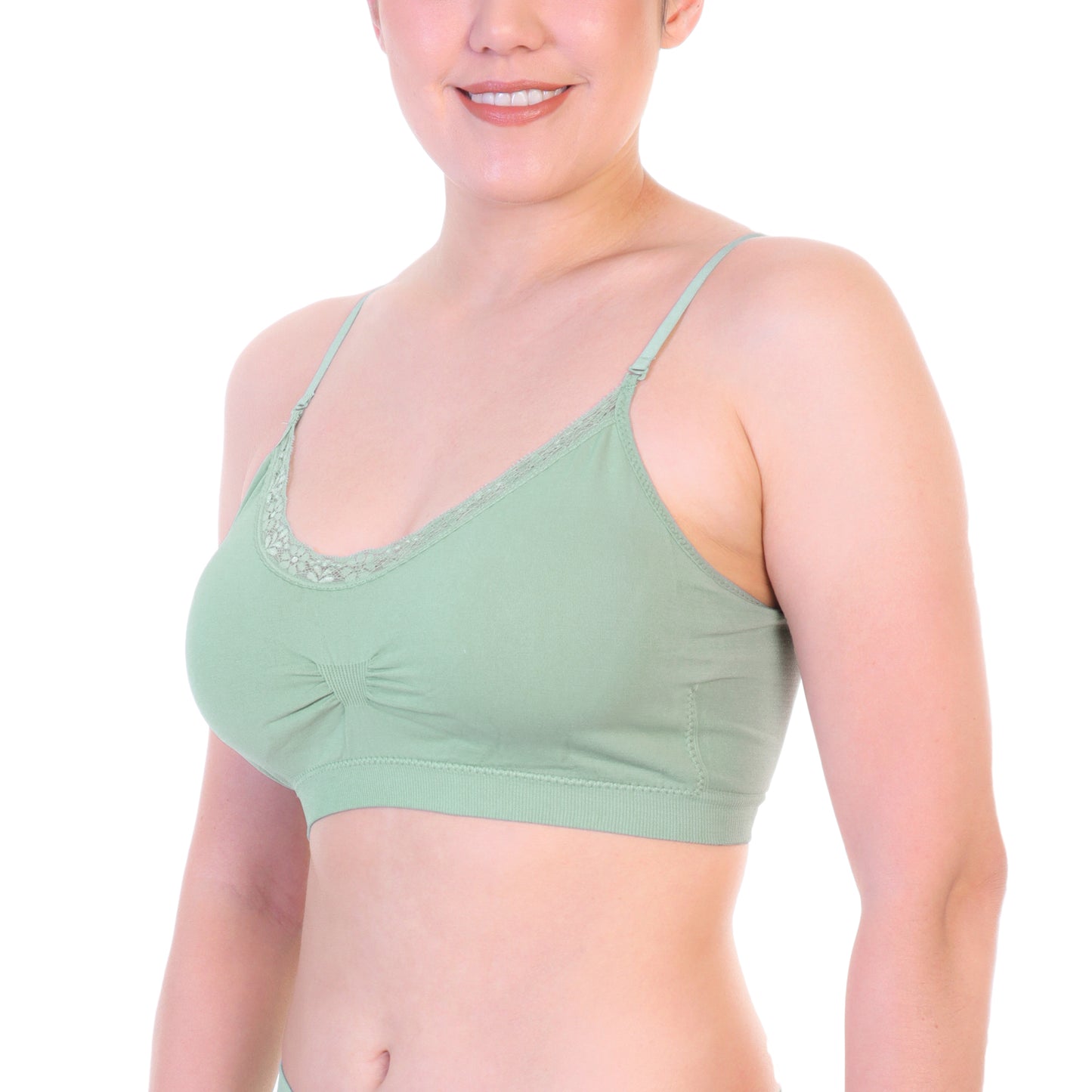 Angelina Seamless Bralette with Convertible Straps (6-Pack), #SE808