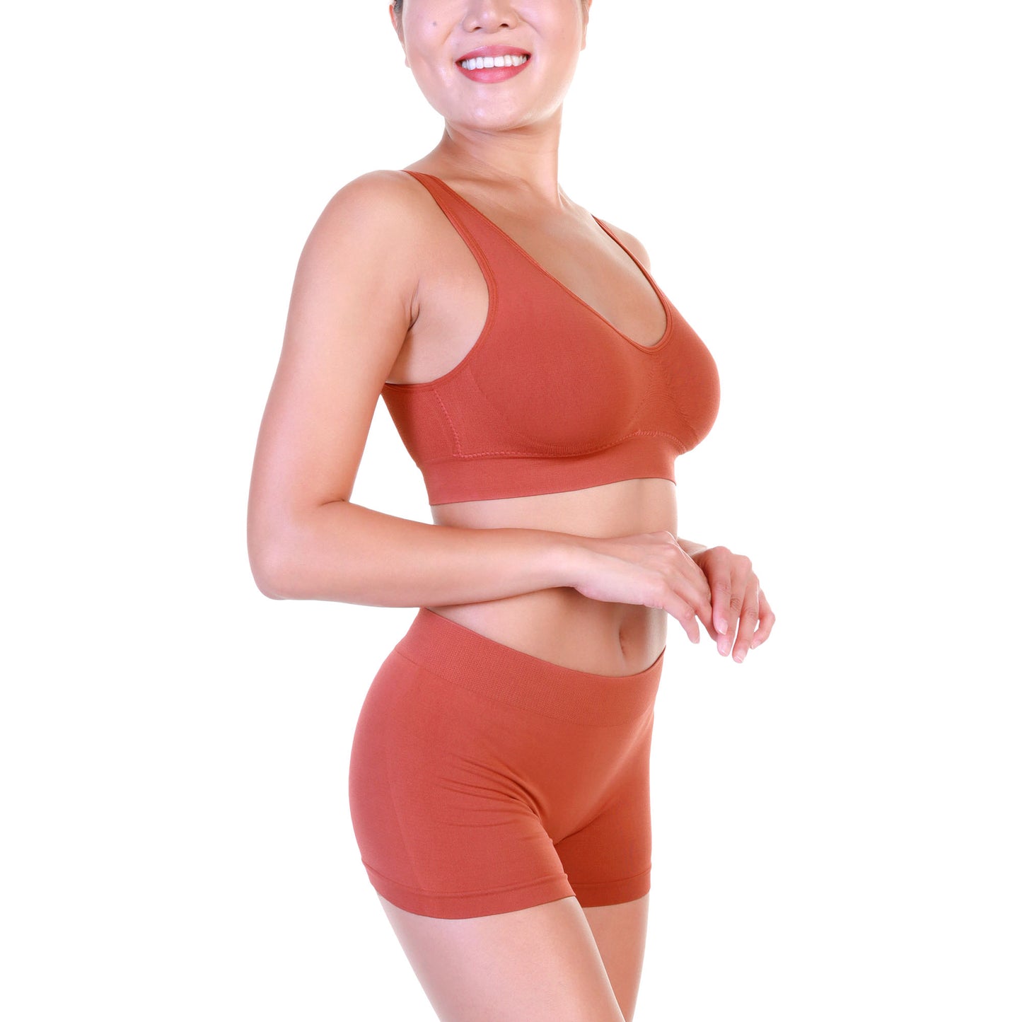 Angelina Seamless Microfiber Boyshort Panties (12-Pack), #SE973