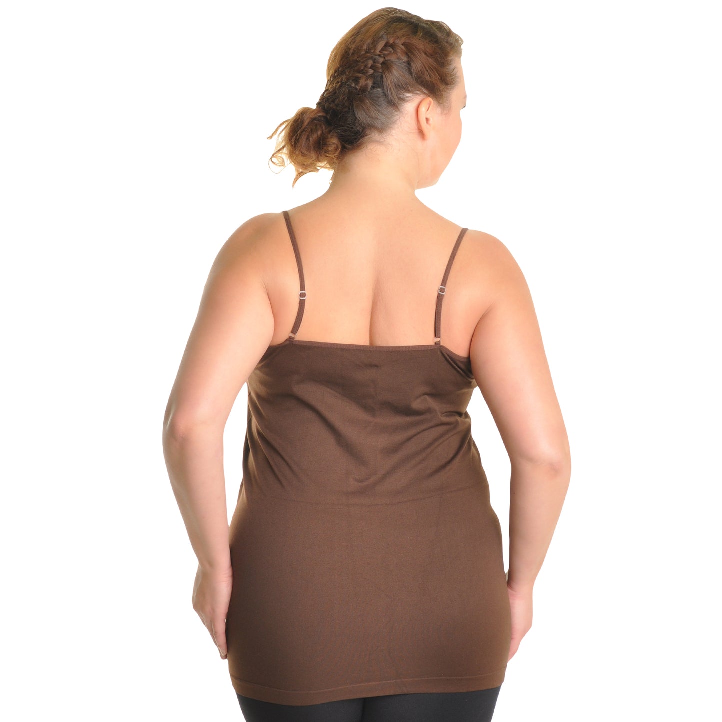 Angelina Seamless Tank Top with Adjustable Spaghetti Straps (1 or 6 Pack), #SE815