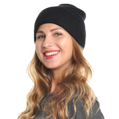 Swan Knit Basic Color Unisex Adult Beanies Cap Hat (6-Pack), #WH0063