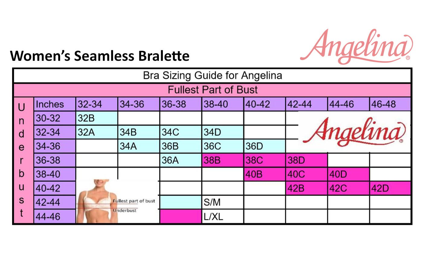 Angelina Seamless Cross-Back Bralette with Elastic Trim Detail (6-Pack), #SE889