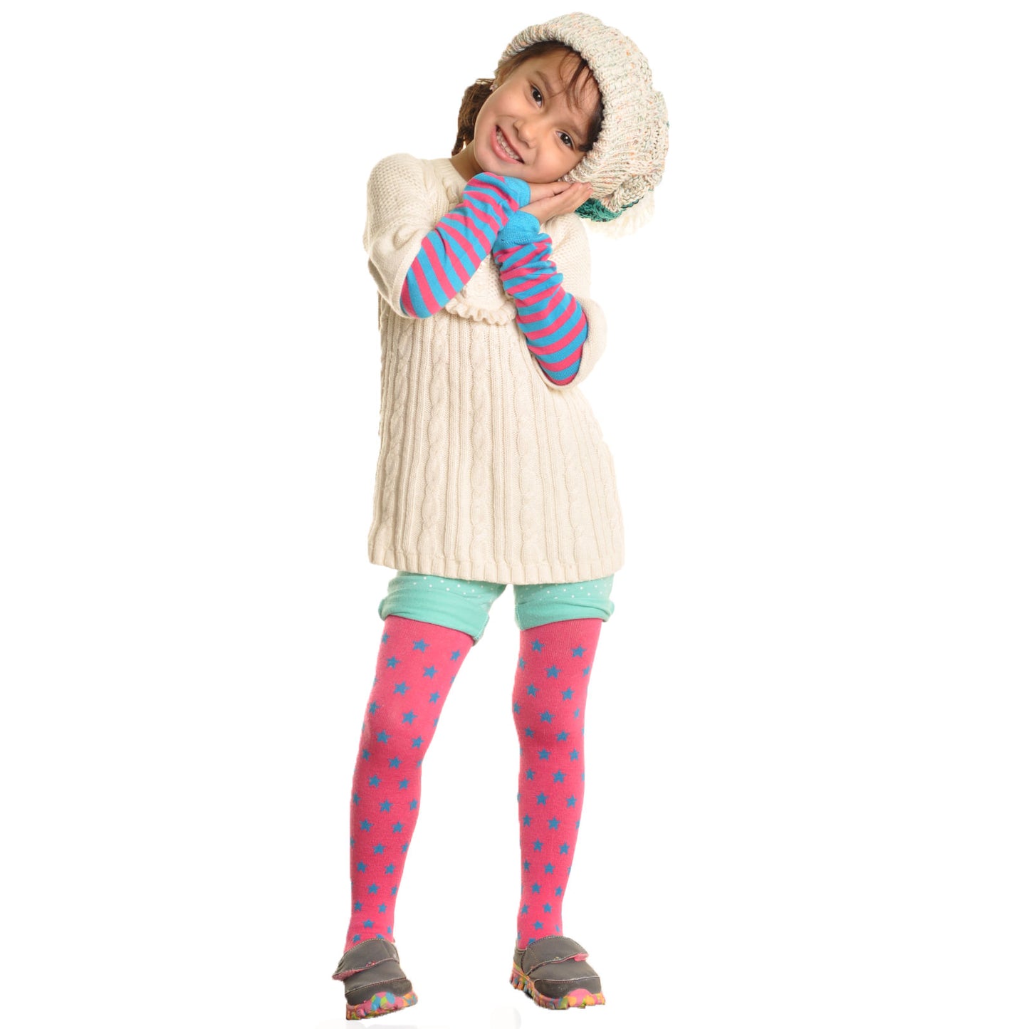 Angelina Girls' Winter Tights and Arm/Leg Warmers (12-Pack)