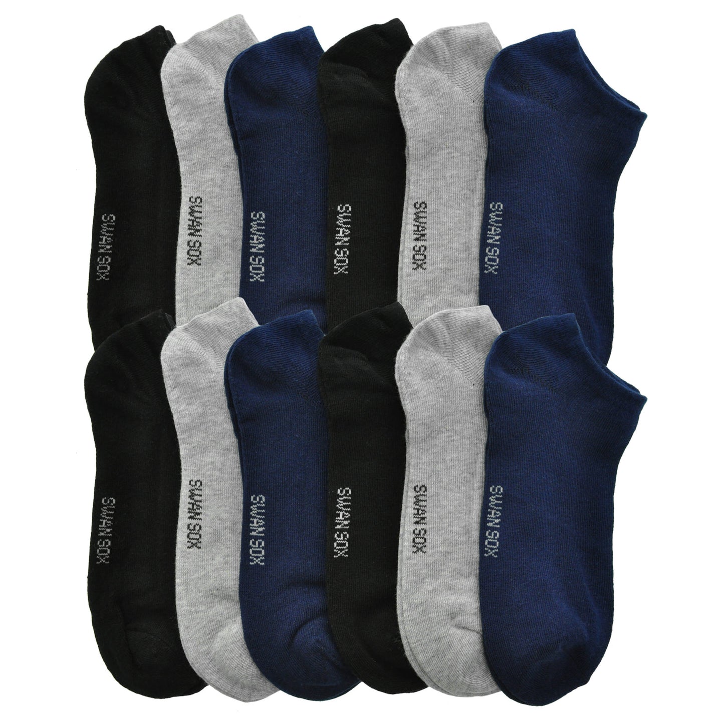 Swan Unisex No-Show Sport Sock (12-Pairs), #3305
