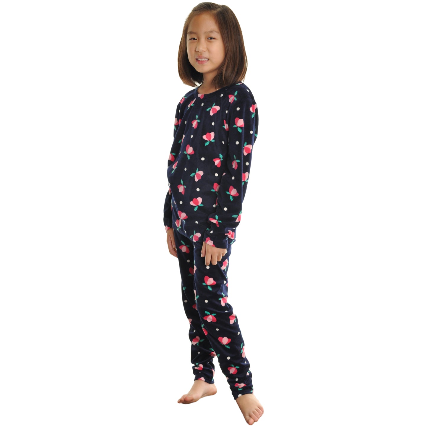 Angelina Girls Velvet Assorted Pattern Lounge Sets (3-Pack), #0041SET