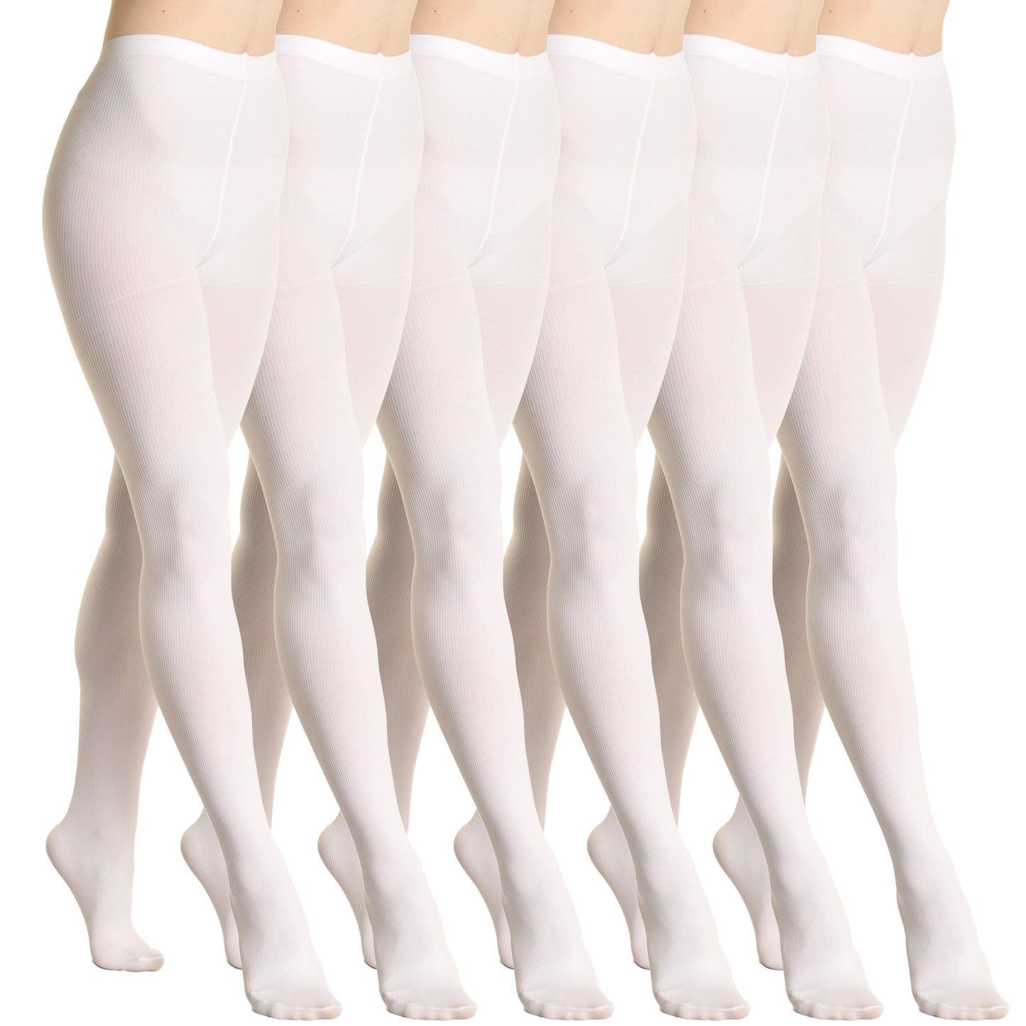 Angelina Winter Brushed Interior Thermal Tights (6-Pack)