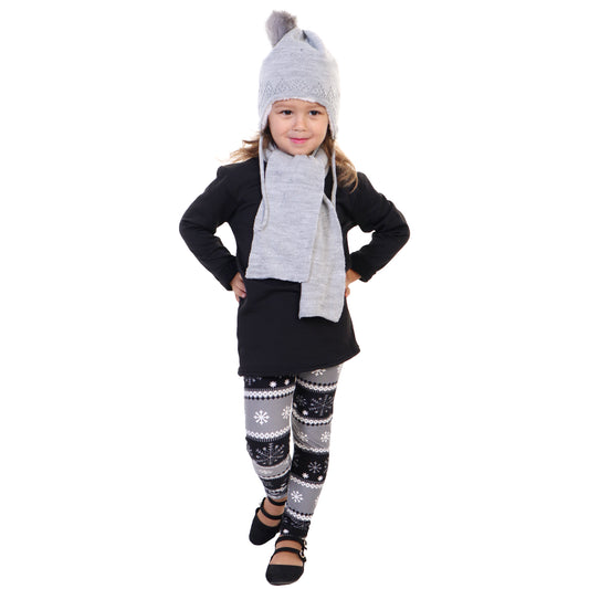 Angelina Kid's Holiday Print Leggings (12 Pack), #042K