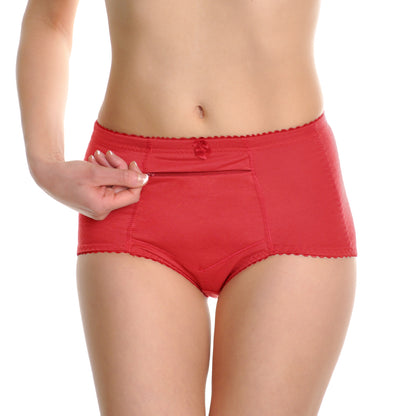 Angelina Cotton High Waist Girdle with Zippered Pocket (12-Pack), #G940