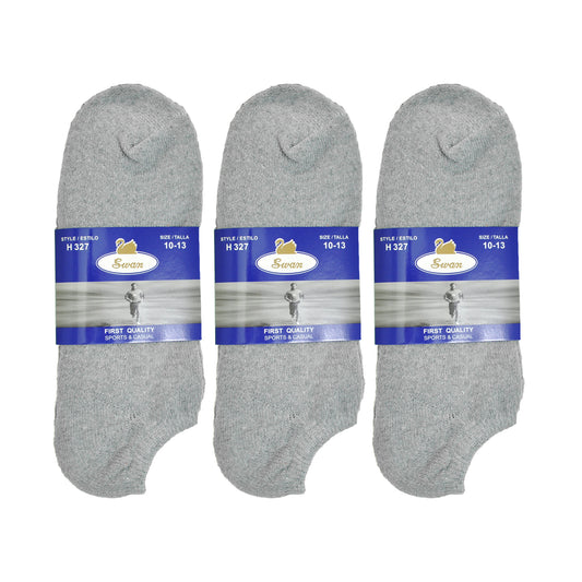 Swan Unisex No-Show Socks (12-Pairs), #H227