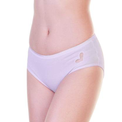 Angelina Cotton Hiphugger Panties with Embroidered Mesh Heart Detail (12-Pack), #G6768