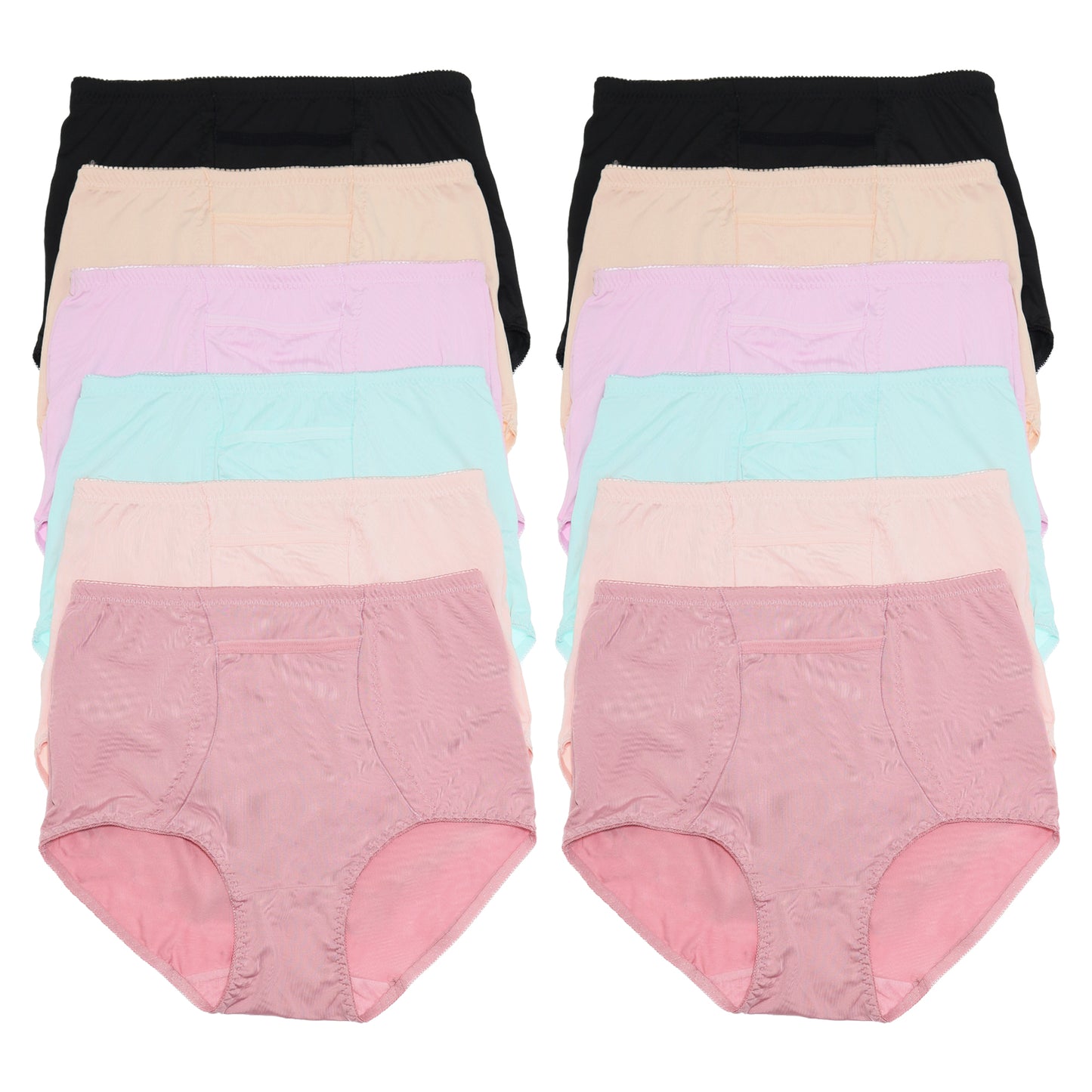 Angelina Classic High Waisted Girdle with Front Pocket (12 Pack), #G6738