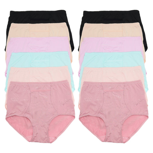 Angelina Classic High Waisted Girdle with Front Pocket (12 Pack), #G6738