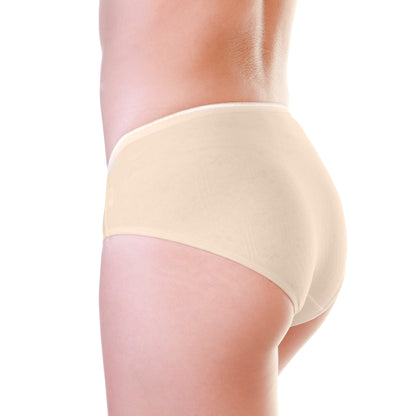 Angelina Cotton Hiphugger Panties with Textured Lines and Flowers (12-Pack), #G6766