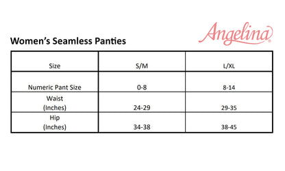 Angelina Seamless Cotton Light-Control Mid-Rise Briefs Panties (12-Pack), #SE982