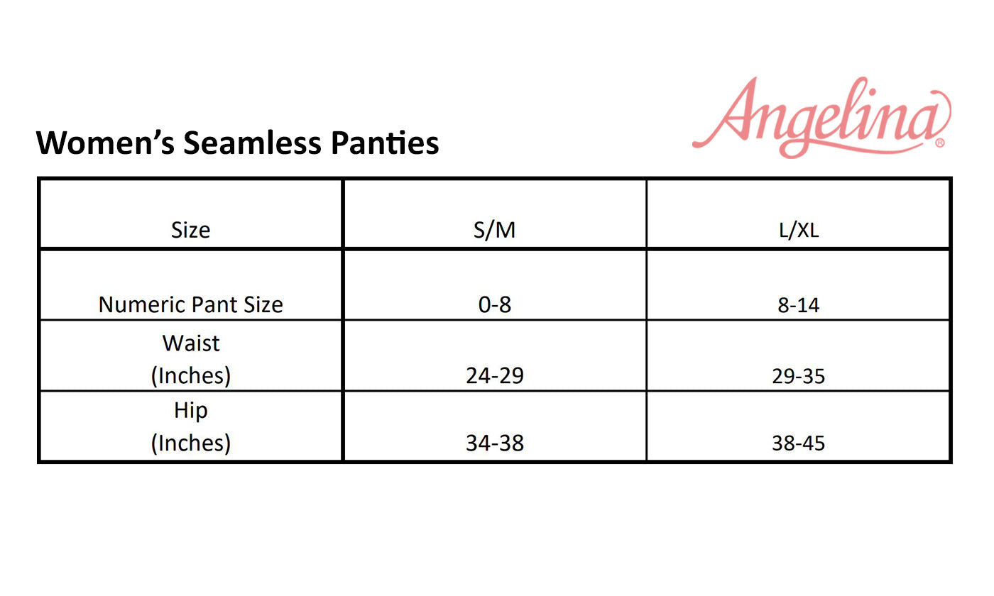 Angelina Seamless Cotton High-Waist Light-Control Panties (12-Pack), #SE983