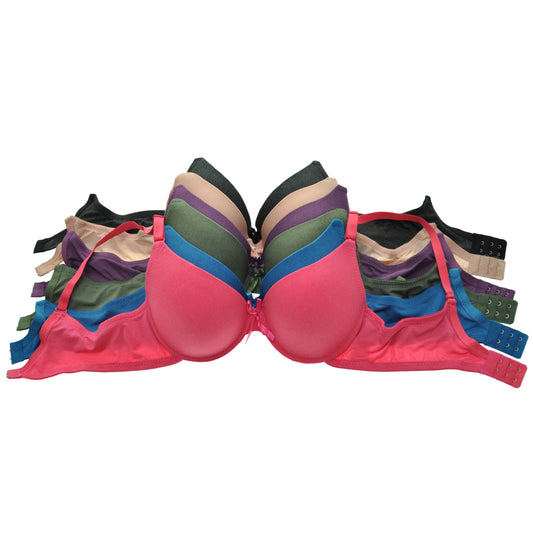 Angelina Wired T-Shirt Bra with U-Shape Back (6-Pack), #B862