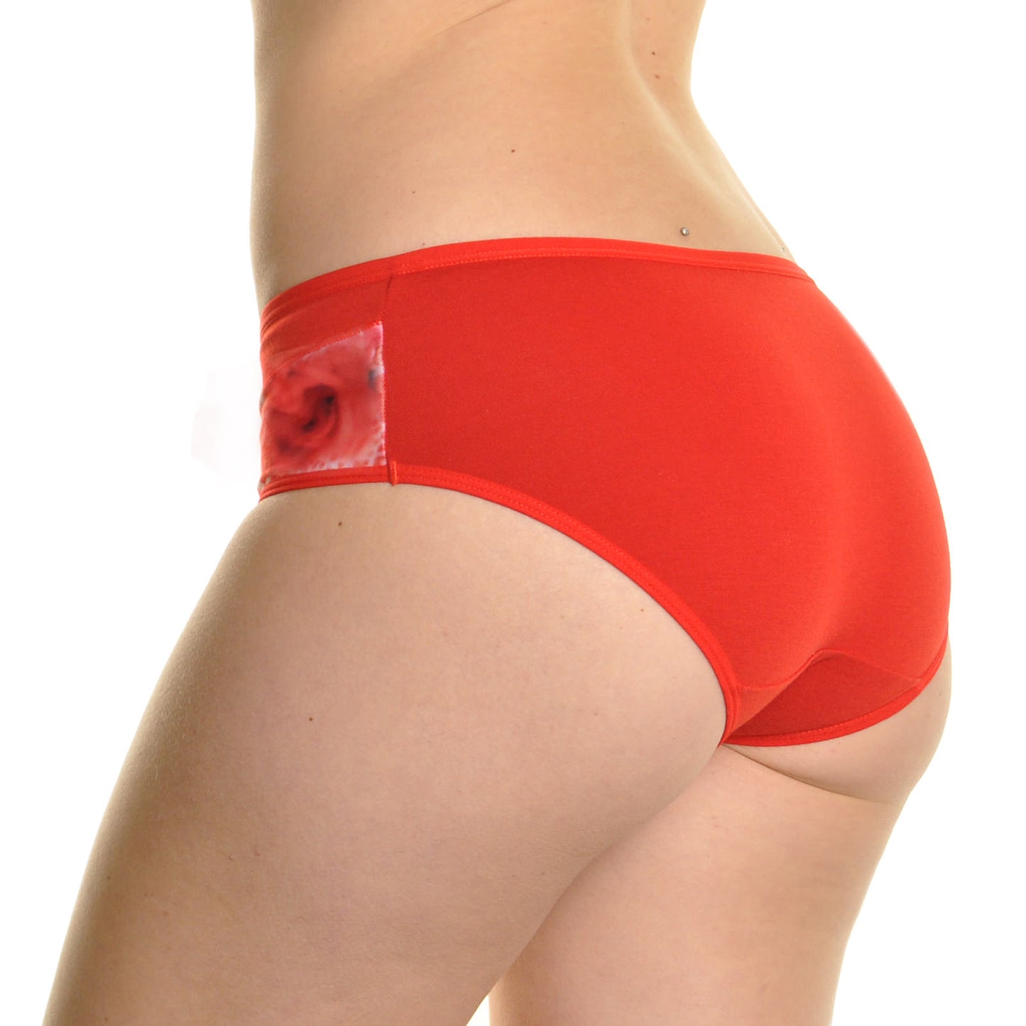 Angelina Cotton Various Floral Print Color Trimmed Hiphuggers (12-Pack), #G3023