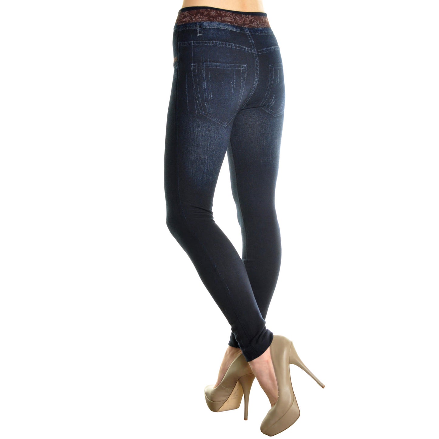 Angelina Lady's Patterned Jeggings (6-Pack), #006