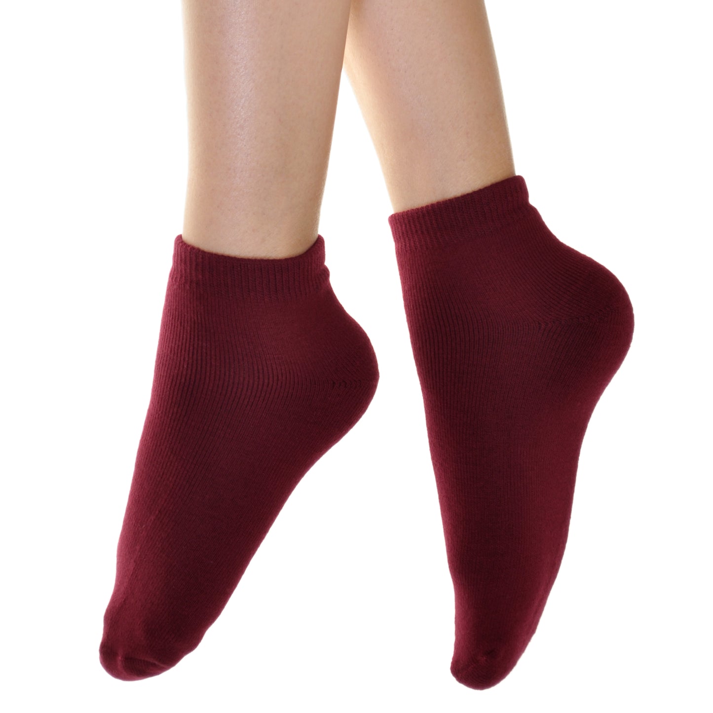 Angelina Unisex French Terry Quarter Socks (6-Pairs), #2558