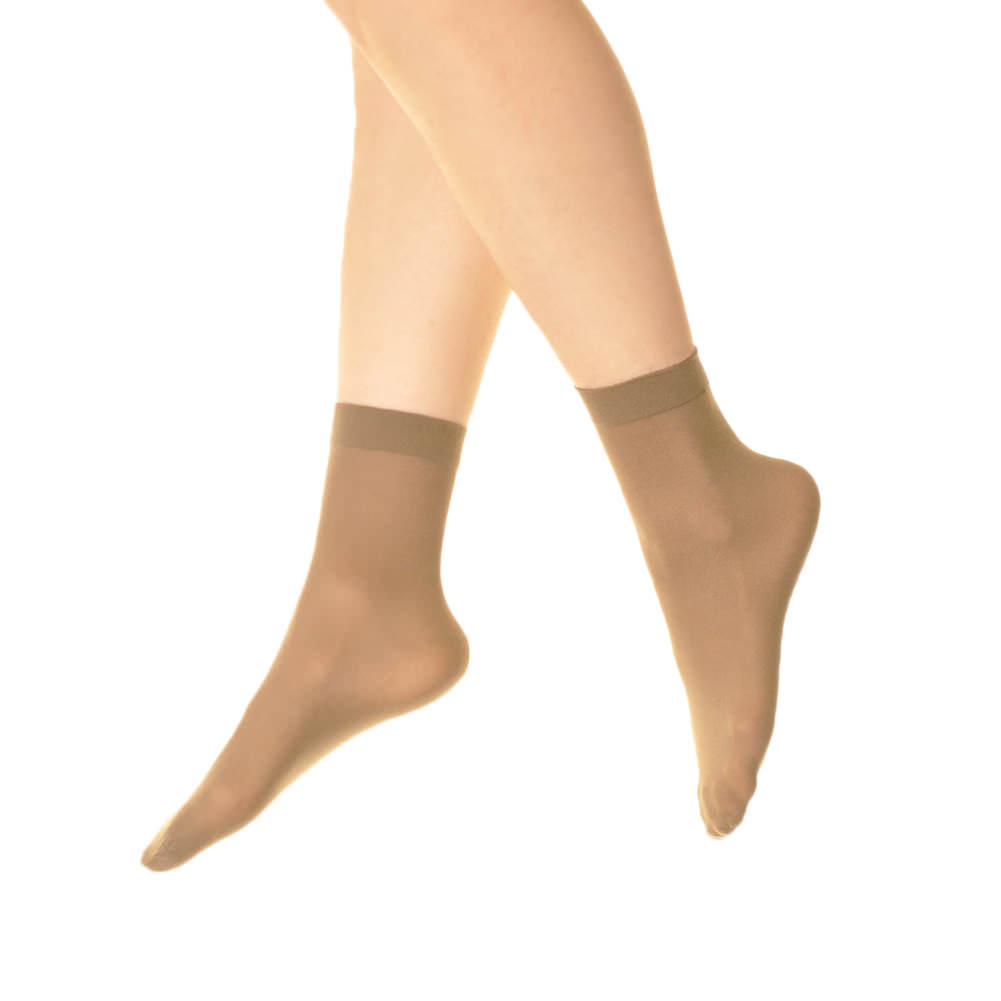 Angelina Nylon Ankle Hosiery 40D Sheer (6-Pairs), #320