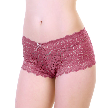 Angelina Lace Cheeky Thong Panties (6 or 12 Pack), #B364
