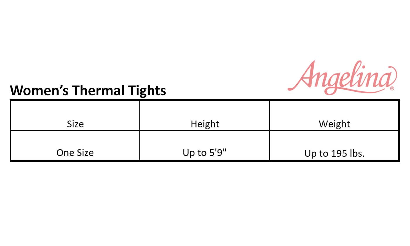Angelina Winter Brushed Interior Thermal Tights (6-Pack)
