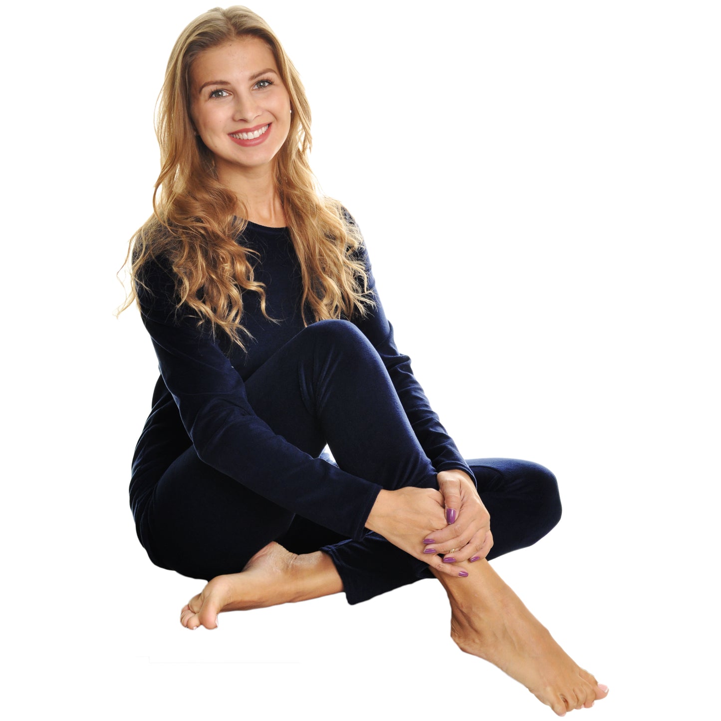 Angelina Womens Velvet Long Sleeve Thermal Set (3-Pack), #T7917SET