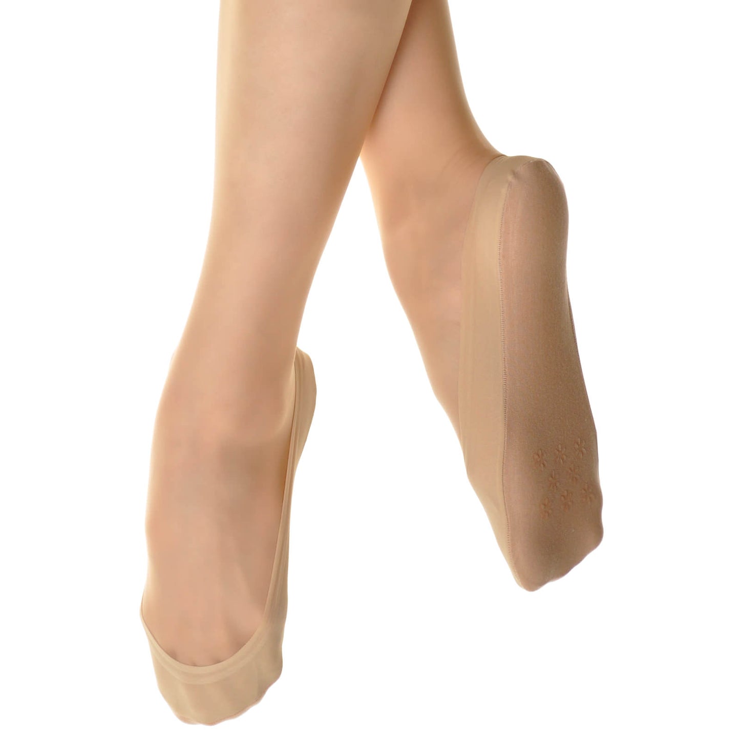 Angelina No-Show Lasercut Liner Sock with Silicone Non-Slip Edges (6-Pairs)