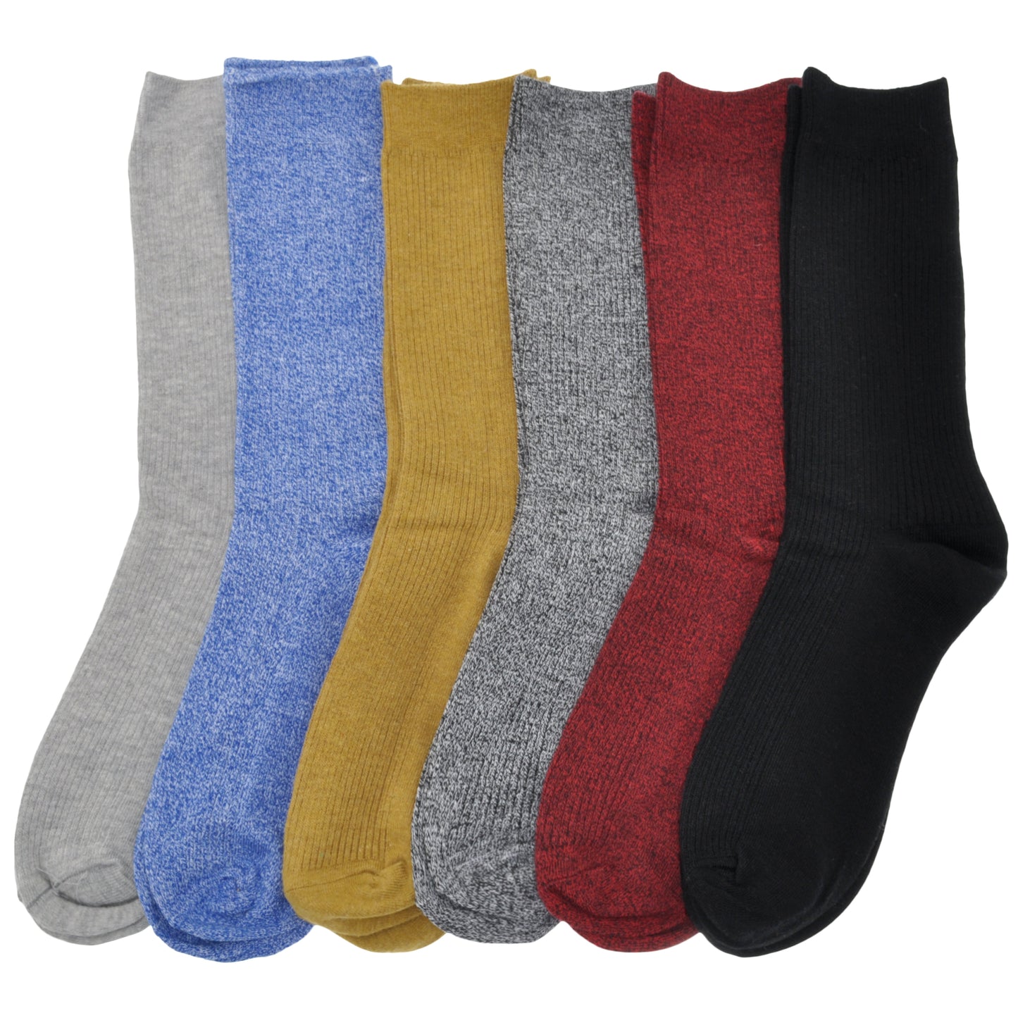 Swan Men's Cotton Ribbed Knit Crew Socks (6-Pairs), #9144