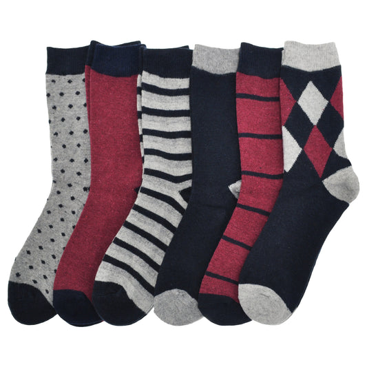 Swan Men's Wool Blend Crew Socks (6-Pairs), #9145